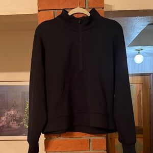 All in Motion Black Half-Zip Sweatshirt